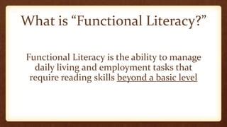 functional literacy definition